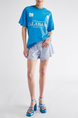 Short - Bleu et blanc