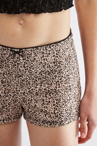 Short - Beige et noir