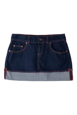 Minijupe en jean - Bleu foncé