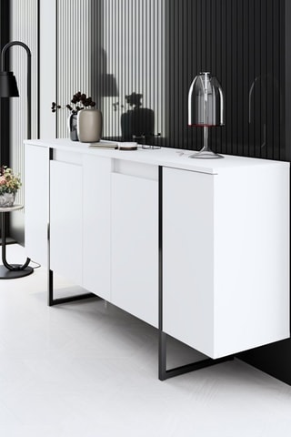 Buffet 4 portes Luxe - 160 x 35 x 80 cm