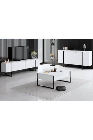 Buffet 4 portes Luxe - 160 x 35 x 80 cm