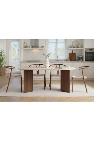 Table à manger Sablin - 180 x 89,5 x 75 cm