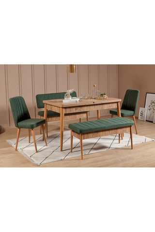 Banc-coffre Vina Bank Green Atlantic - 110 x 85 x 40 cm