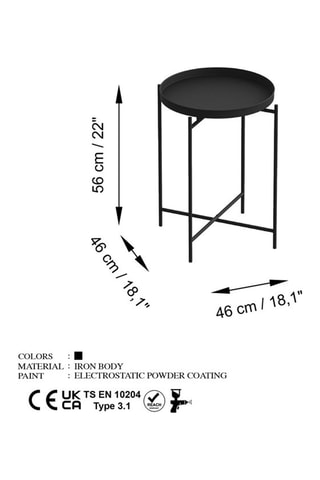 Table basse Shb - 56 x 46 x 46 cm