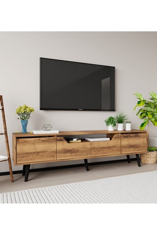Meuble TV  4 abattants Roma - 180 x 53 x 30 cm