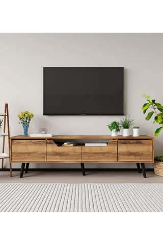 Meuble TV  4 abattants Roma - 180 x 53 x 30 cm
