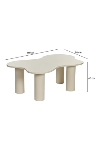 Table basse Bloom - 110 x 70 x 40 cm
