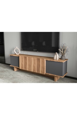 Meuble TV 4 portes Diana - 180 x 50 x 33 cm