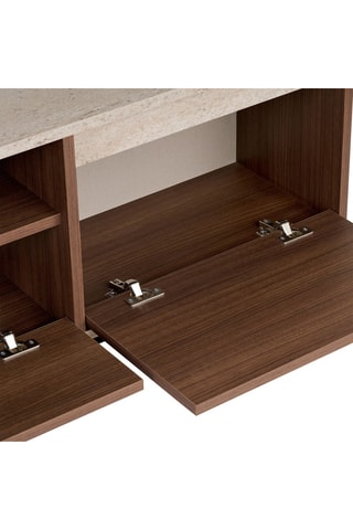 Meuble TV 3 abattants Sentinel - 160 x 42 x 29,5 cm