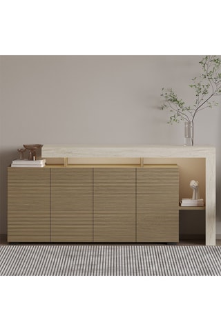 Console 4 portes Beliz - 170 x 80 x 35 cm