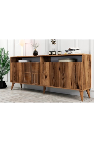 Buffet 4 portes Milan - 180 x 78,6 x 35 cm