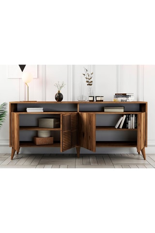 Buffet 4 portes Milan - 180 x 78,6 x 35 cm