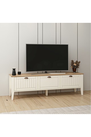 Meuble TV Marlo 3 abattants - 183 x 54 x 46 cm