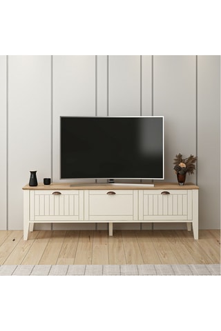 Meuble TV Marlo 3 abattants - 183 x 54 x 46 cm