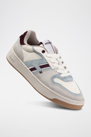 Baskets en cuir Broadway - Ciel et gris