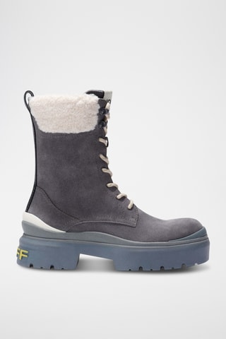 Bottines en cuir suédé Mountain - Gris
