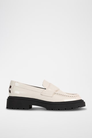 Mocassins vernis - Blanc