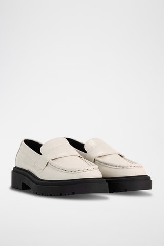 Mocassins vernis - Blanc