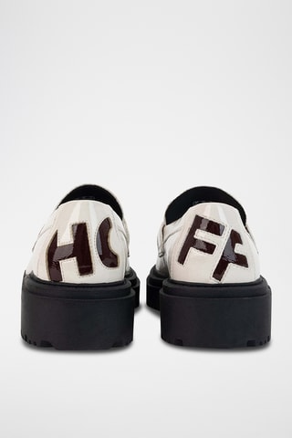 Mocassins vernis - Blanc