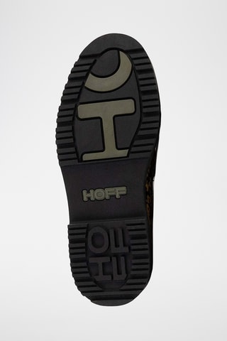 Mocassins vernis - Beige et noir