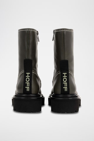 Bottines en cuir - Kaki