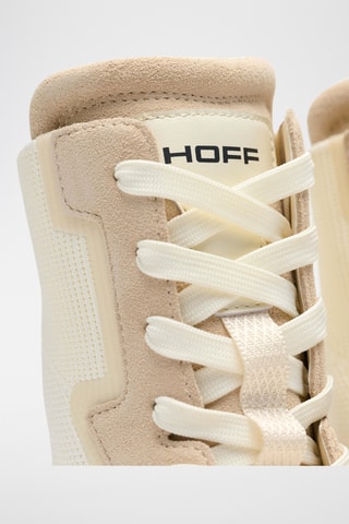 Baskets montantes en nubuck - Beige