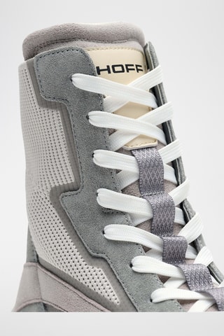 Baskets montantes en nubuck - Gris