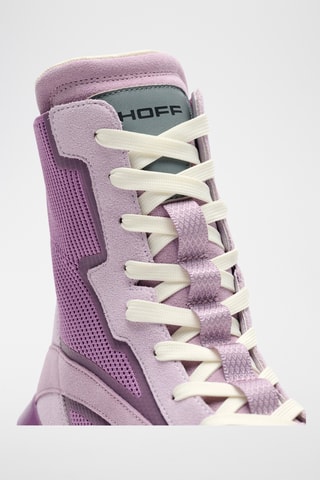 Sneakers montantes en nubuck - Lilas
