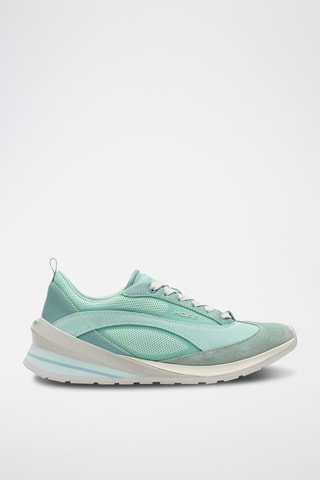 Baskets en nubuck - Turquoise
