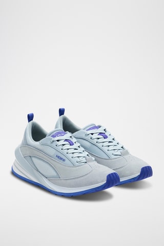 Baskets en nubuck - Bleu clair