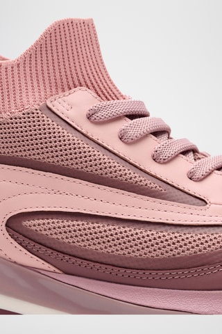 Baskets montantes en cuir - Rose