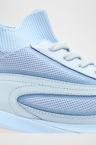 Baskets montantes en cuir - Bleu clair