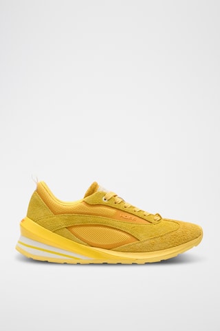 Baskets en nubuck - Jaune