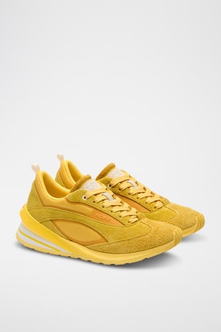 Baskets en nubuck - Jaune