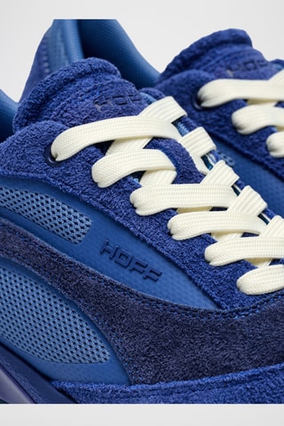 Baskets en nubuck - Bleu marine