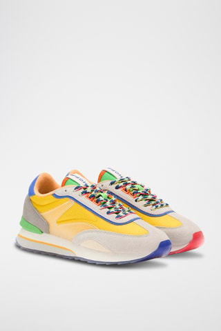 Baskets en cuir Lion - Jaune