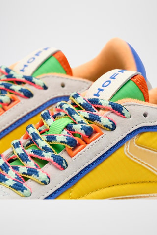 Baskets en cuir Lion - Jaune