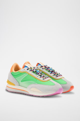 Baskets en nubuck Jaguar - Vert