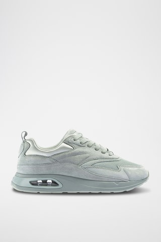 Baskets plateformes en nubuck Venus - Vert