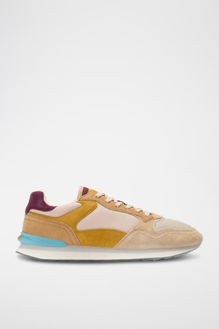 Baskets en cuir nubuck Abu Dhabi - Beige