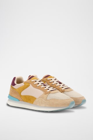 Baskets en cuir nubuck Abu Dhabi - Beige