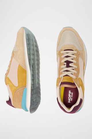 Baskets en cuir nubuck Abu Dhabi - Beige