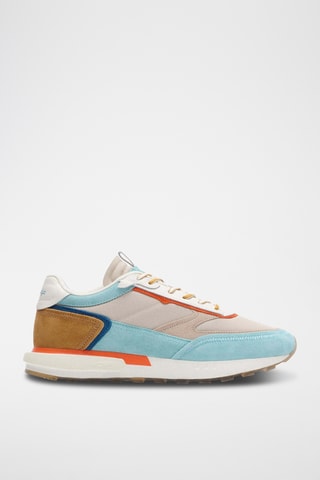 Baskets en nubuck Sabaki - Bleu clair