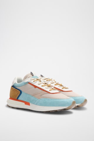 Baskets en nubuck Sabaki - Bleu clair