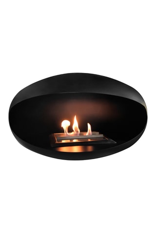 Chimenea mural - Negro - 60 x 61 x 40 cm