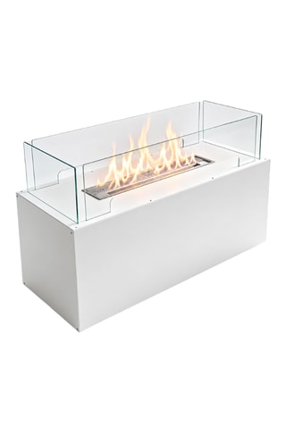 Chimenea de suelo - Blanco - 100 x 62 x 40 cm