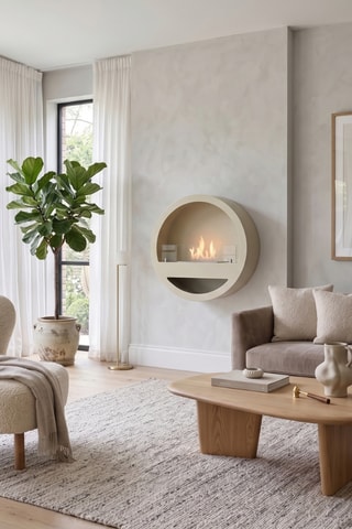 Chimenea mural - Crudo - 60 × 23 × 60 cm