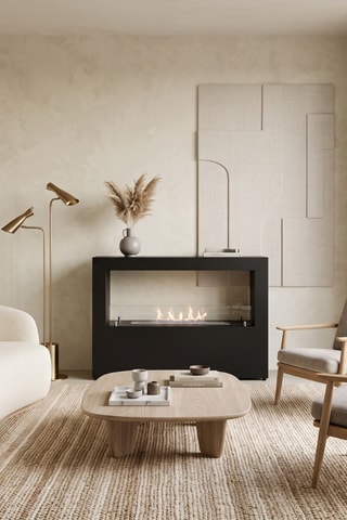 Chimenea de suelo - Negro - 100 x 30 x 70 cm