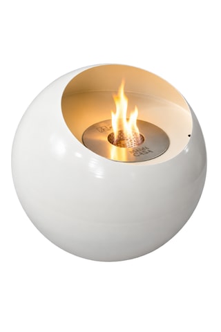 Chimenea de suelo - Blanco - 50 x 50 x 44 cm