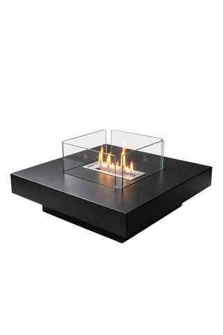 Chimenea de suelo - Negro - 70 × 70 × 35 cm